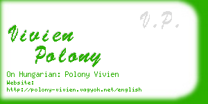 vivien polony business card